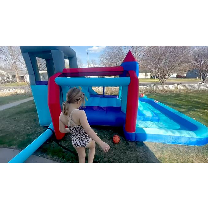Inflatable water slide combo for kids 🎁