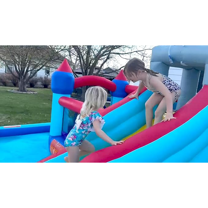 Inflatable water slide combo for kids 🎁