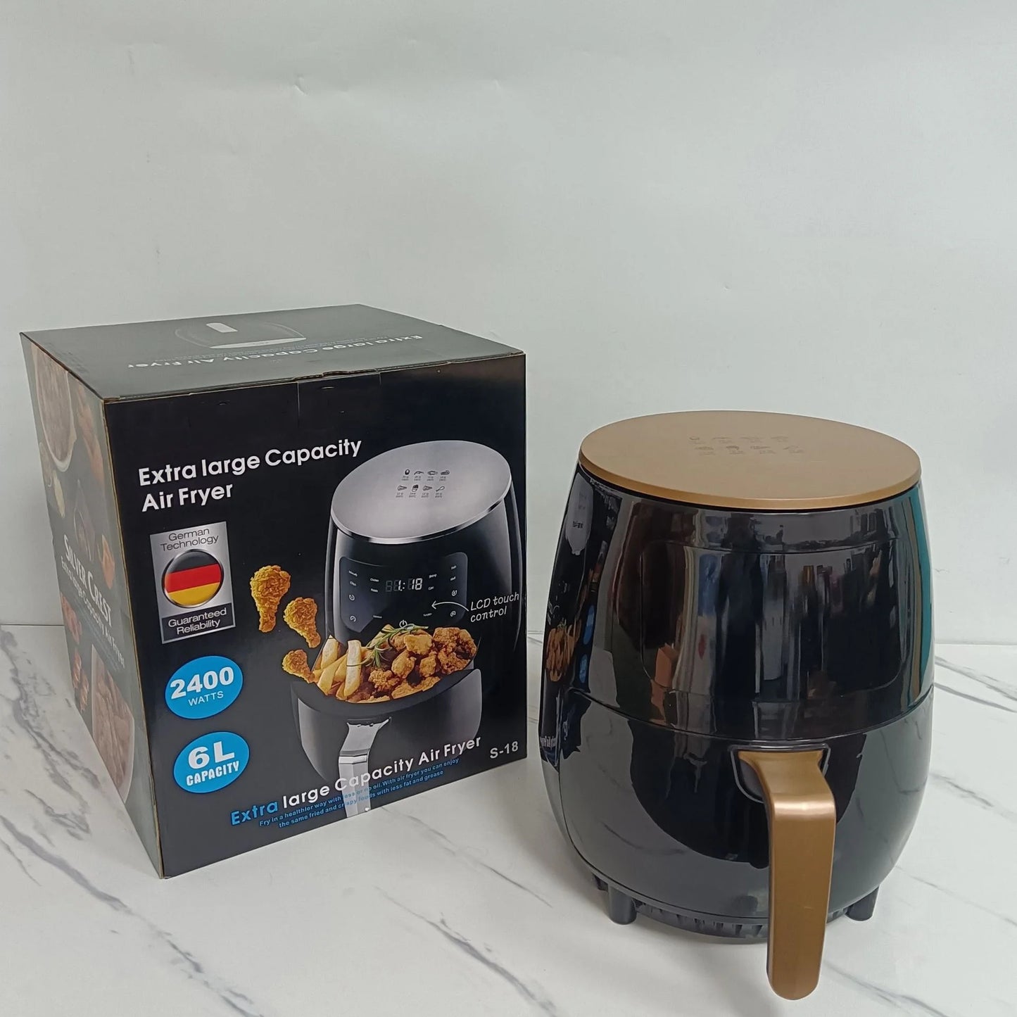 6 Liters Electric air Fryer Griddle Deep Fryer Egg Tart Bread Baking Commercial Electric Deep Fryers