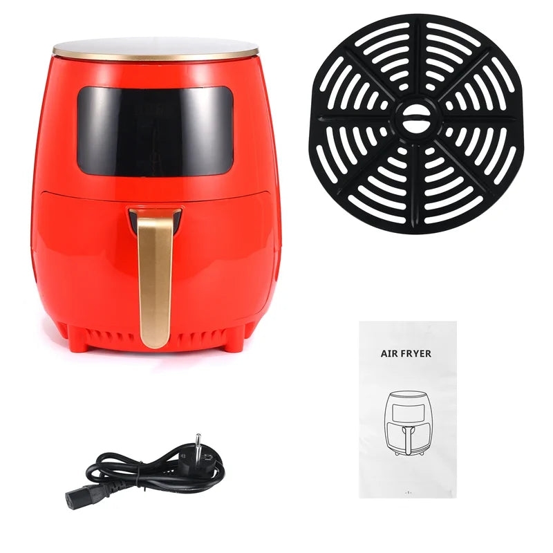 6 Liters Electric air Fryer Griddle Deep Fryer Egg Tart Bread Baking Commercial Electric Deep Fryers